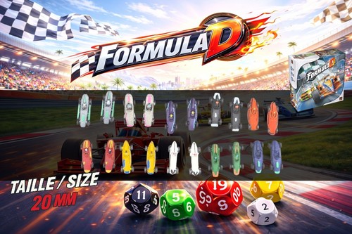 Formula vintage cars set - d,